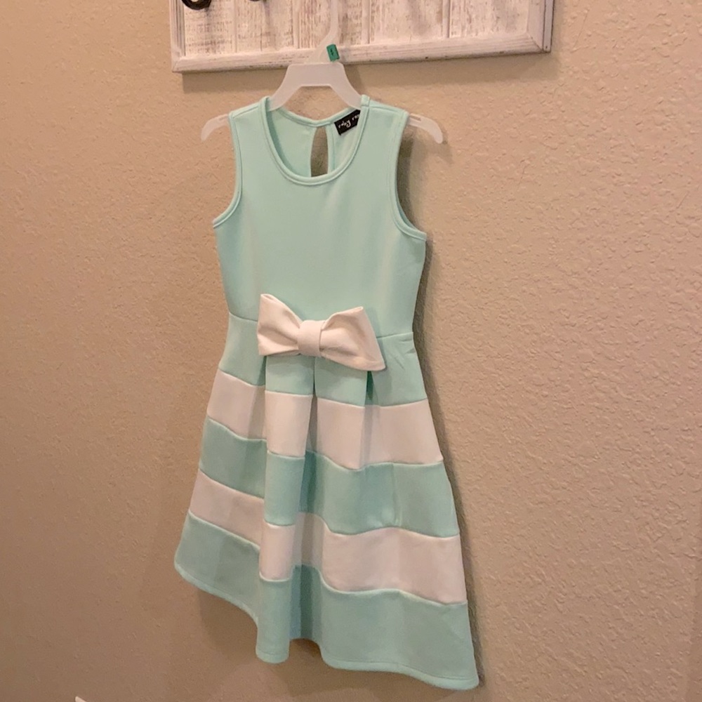 Girls dressy dress with bow